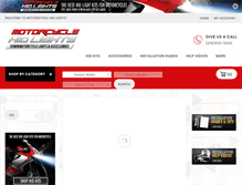 Tablet Screenshot of motorcyclehidlights.com